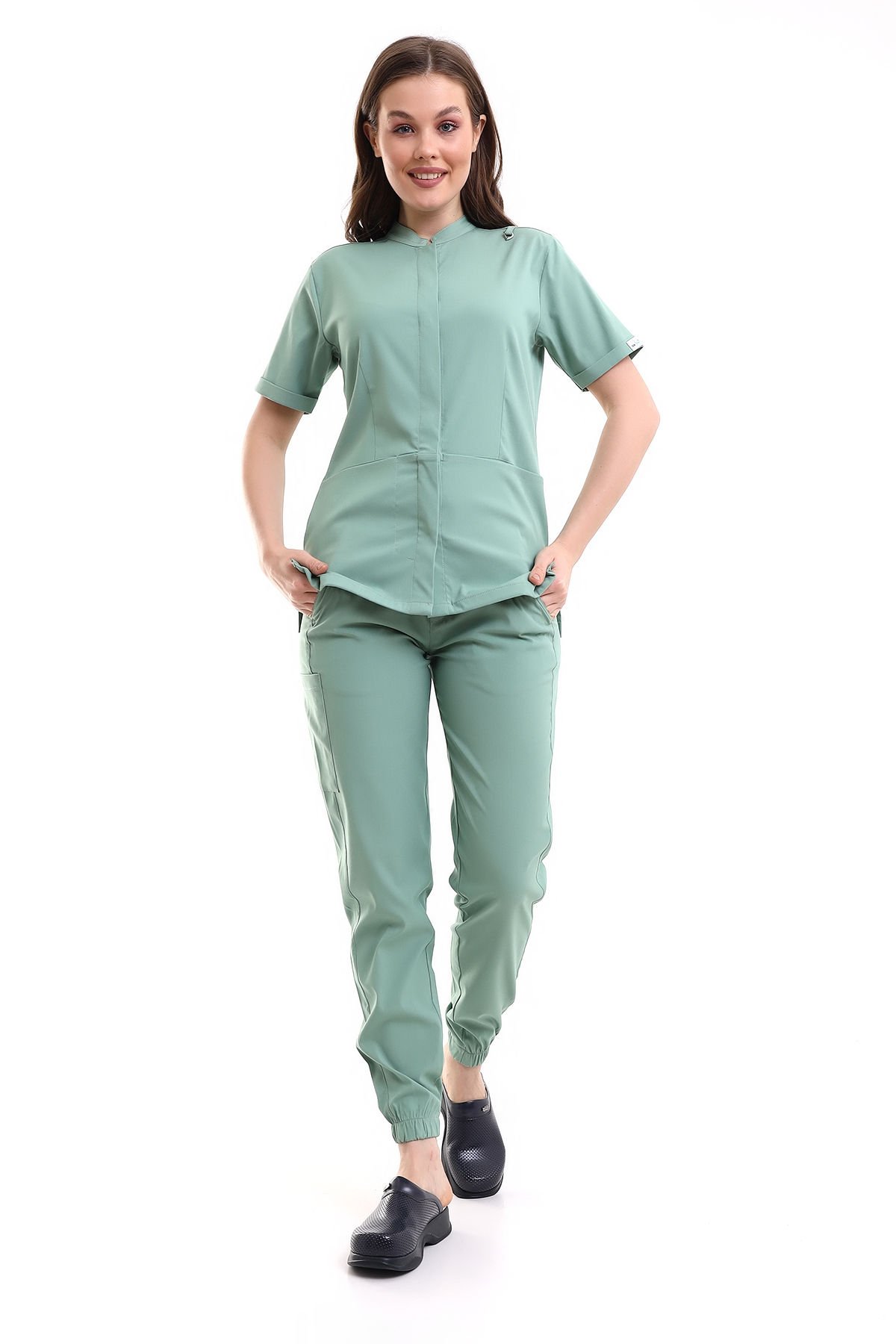 LİKRALI JOGGER HEMŞİRE FORMA TAKIMI