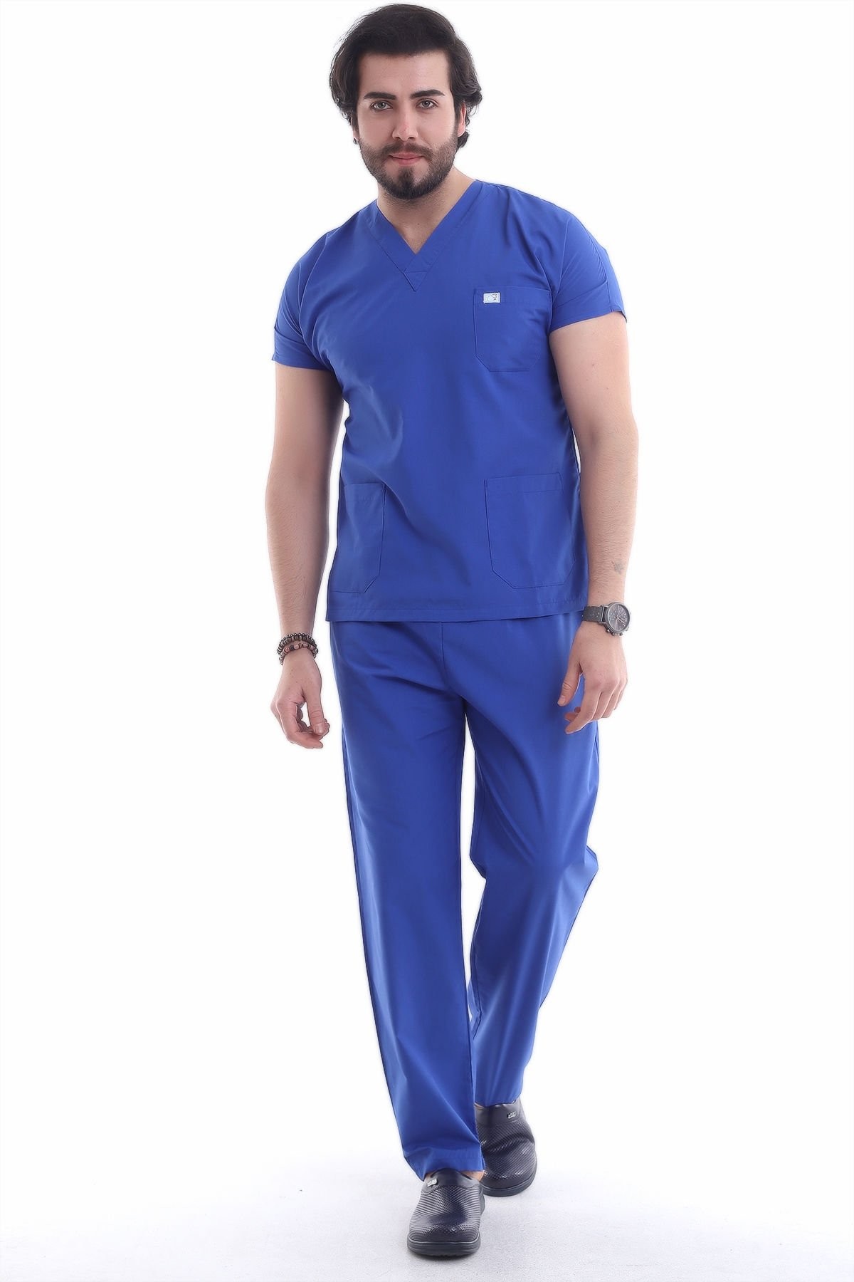 LİKRALI ERKEK DOKTOR ÜNİFORMASI TAKIMI