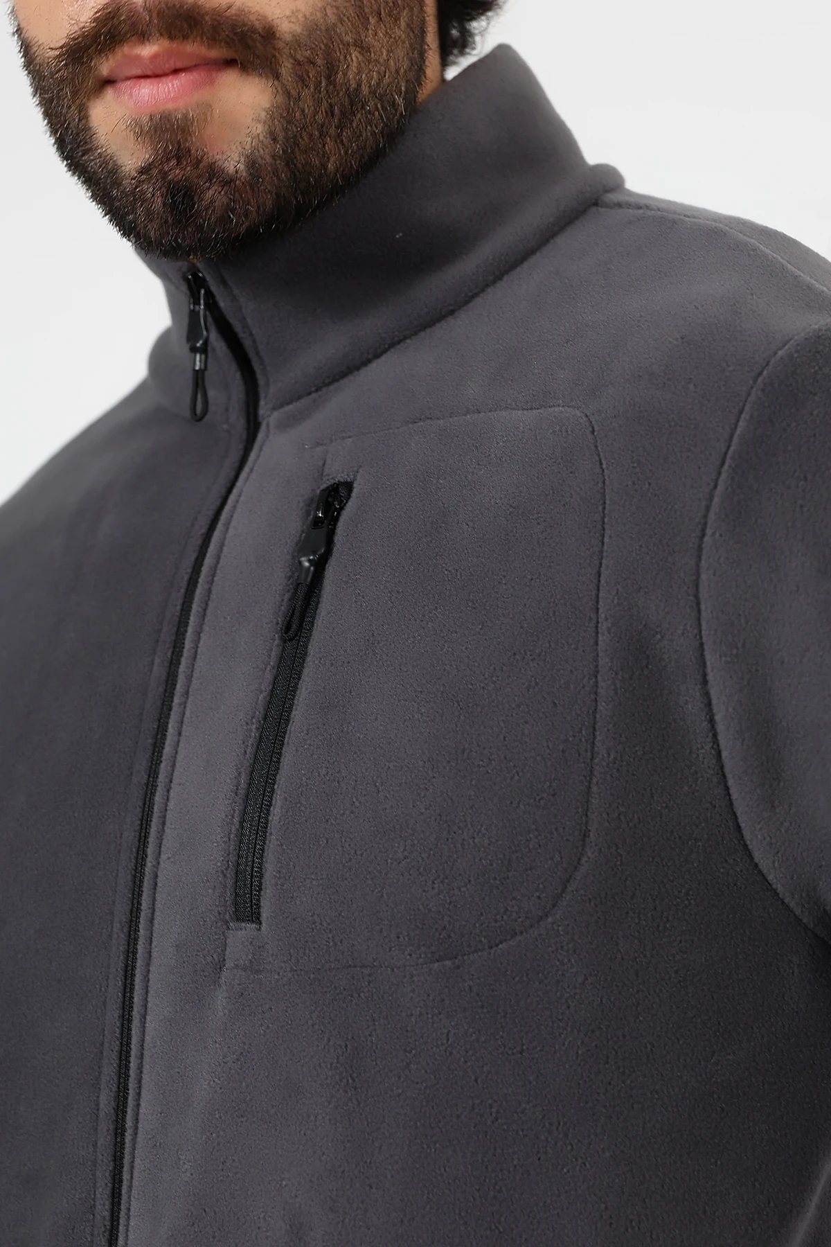 Antrasit Erkek Polar Hırka