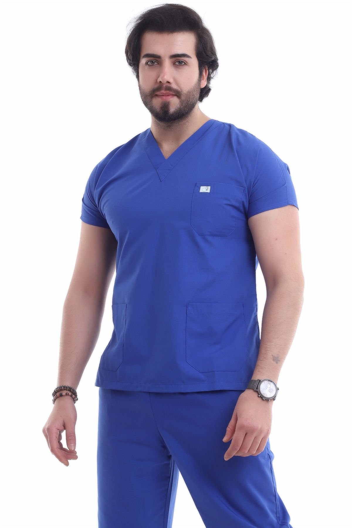 LİKRALI ERKEK DOKTOR ÜNİFORMASI TAKIMI