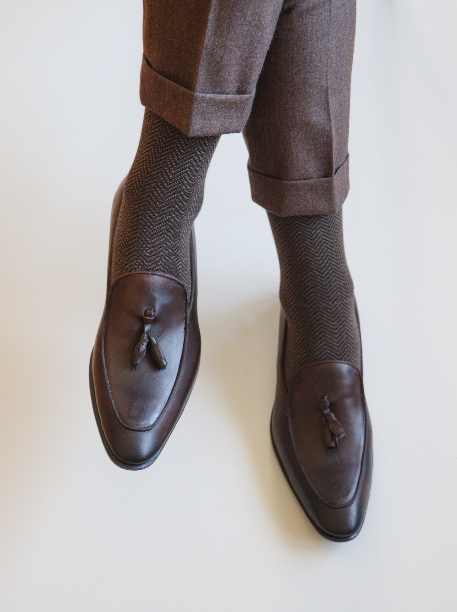 Bamboo and Supima Socks Set - Brown