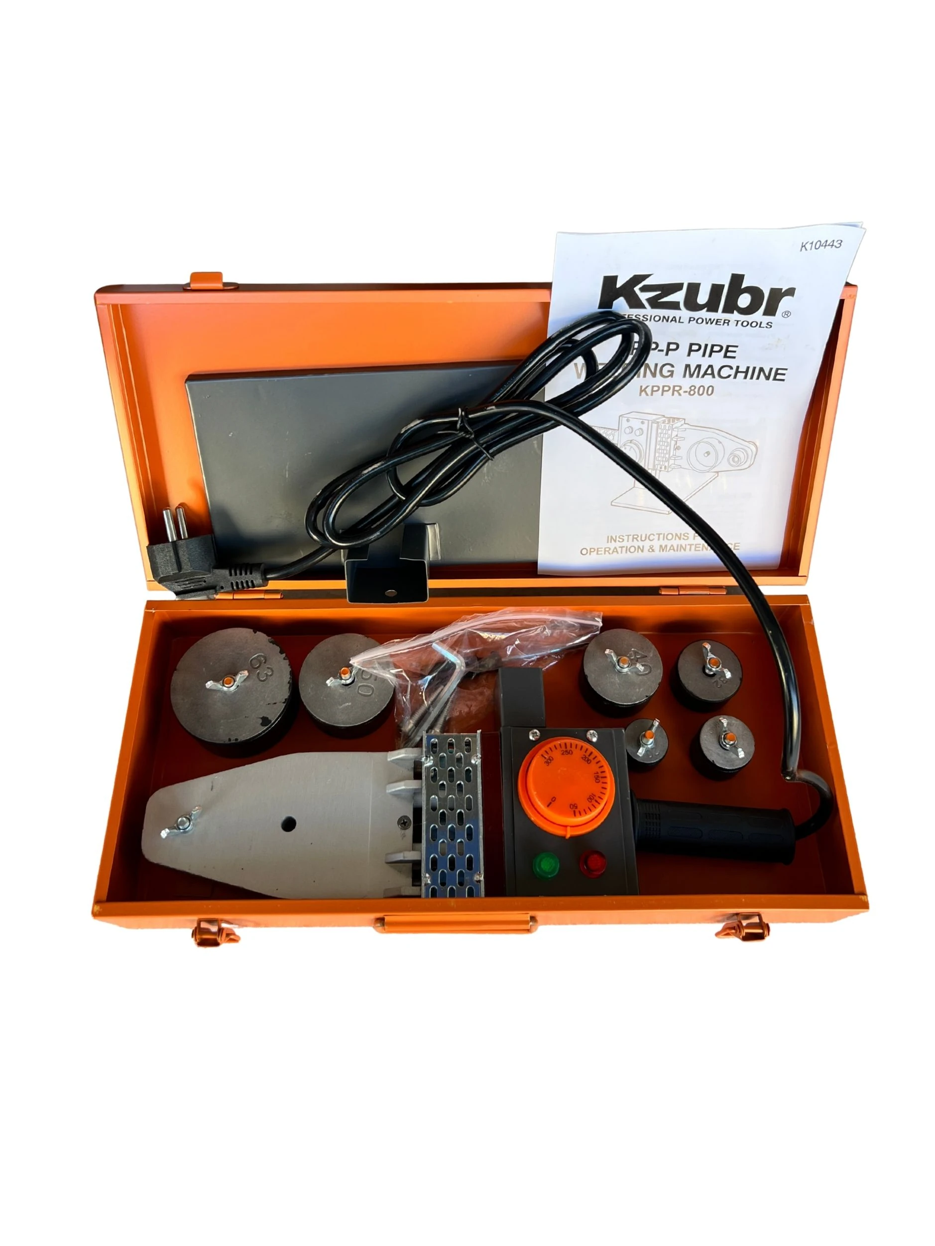 Kzubr KPPR-800 PP-R Boru Kaynak Makinesi - 800 Watt Profesyonel Güç 