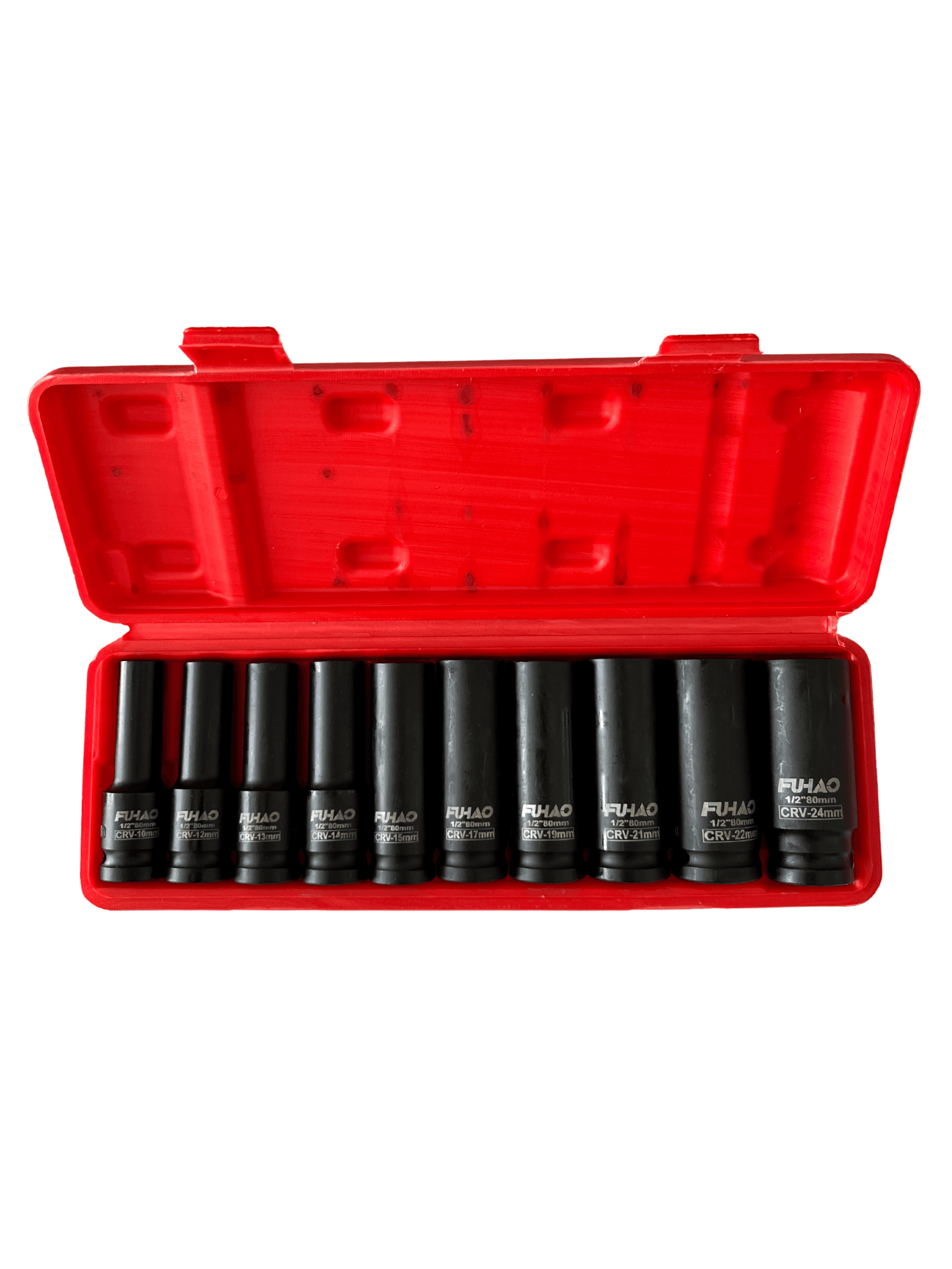 FUHAO 1/2" Havalı Lokma Takımı 10-24 mm (10 Parça) 