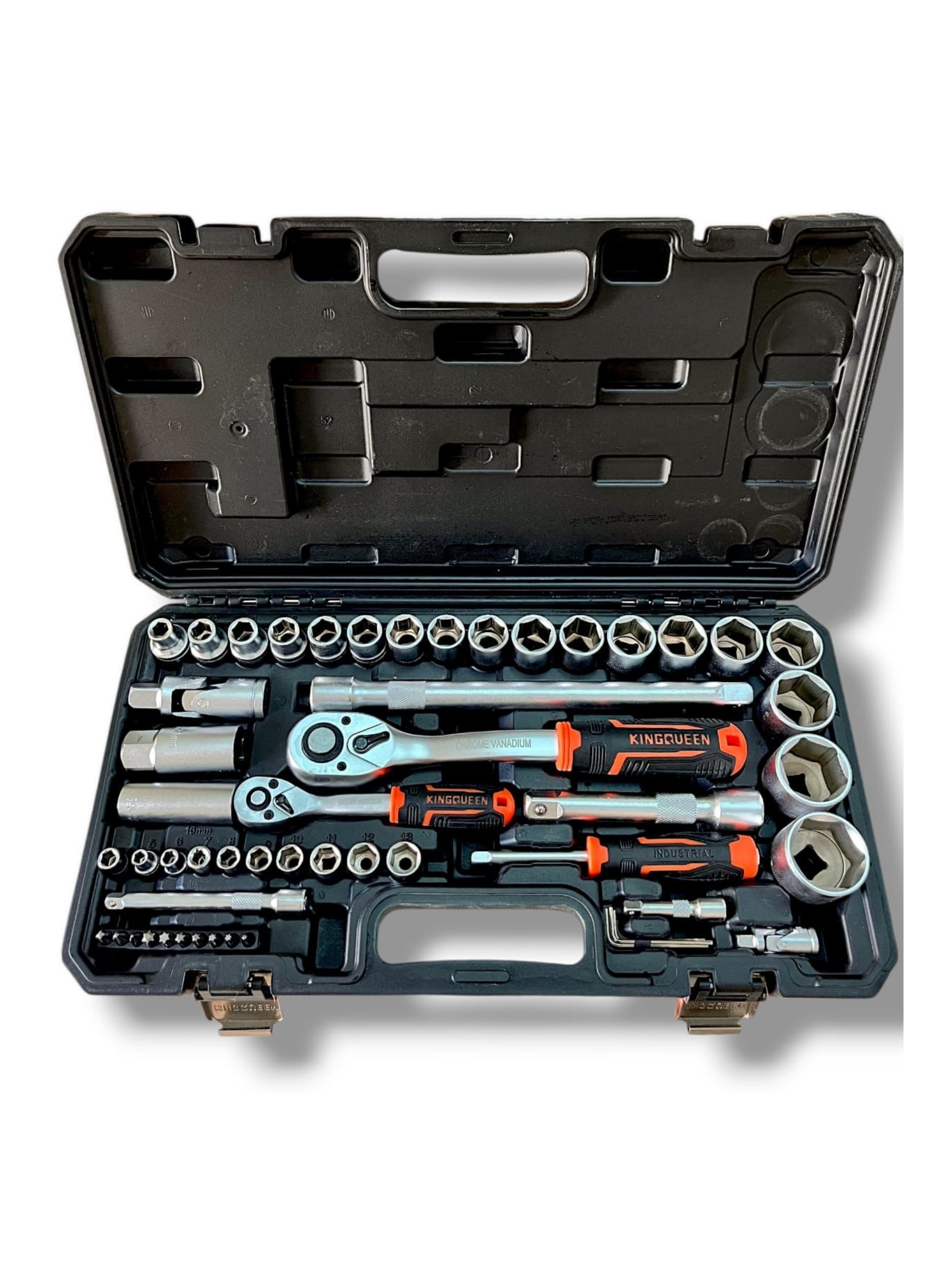 52 Parça 1/2" ve 1/4" Lokma Takımı Seti