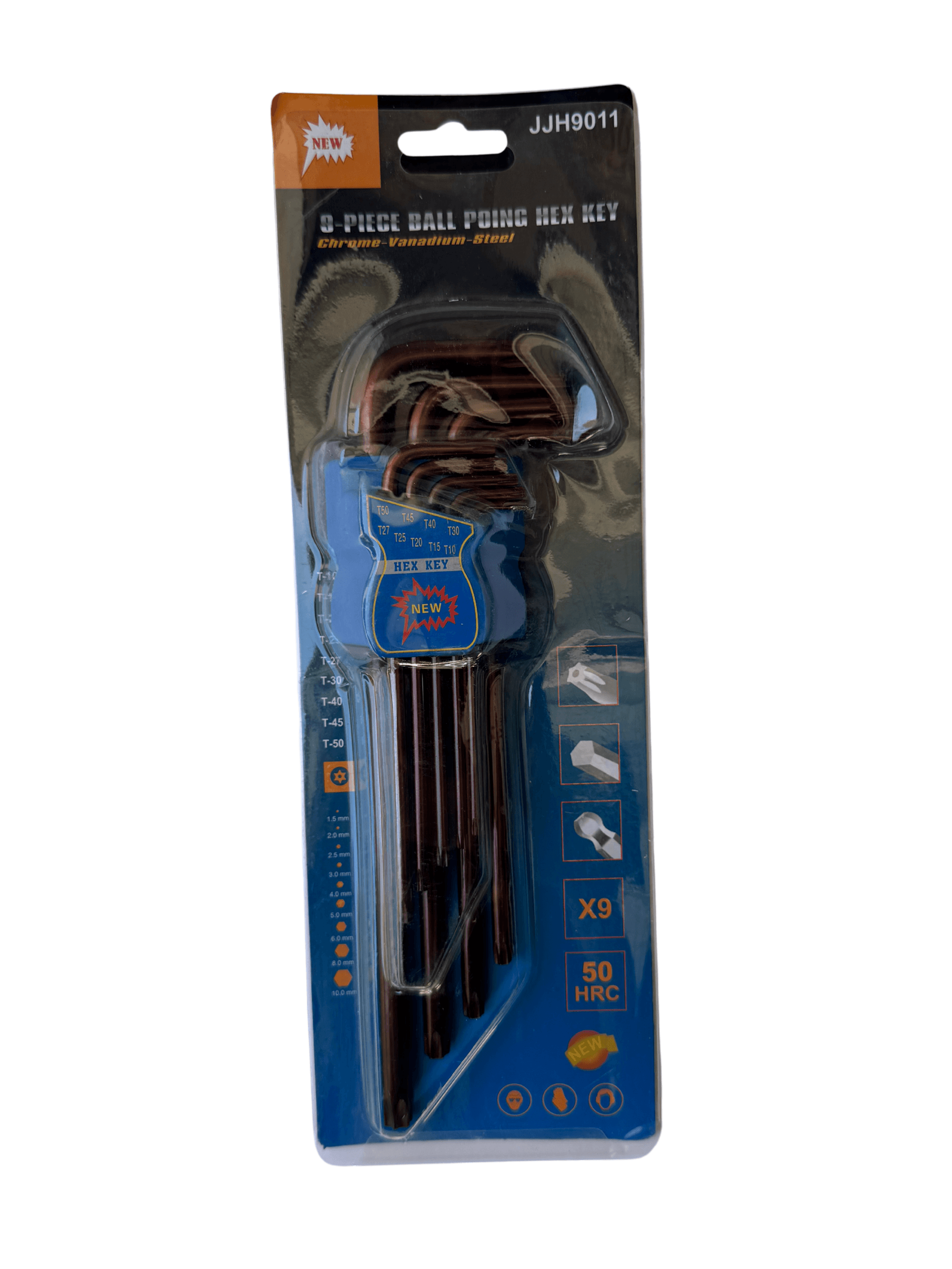 9 Parça Delikli Torx (Alyen) Anahtar Seti