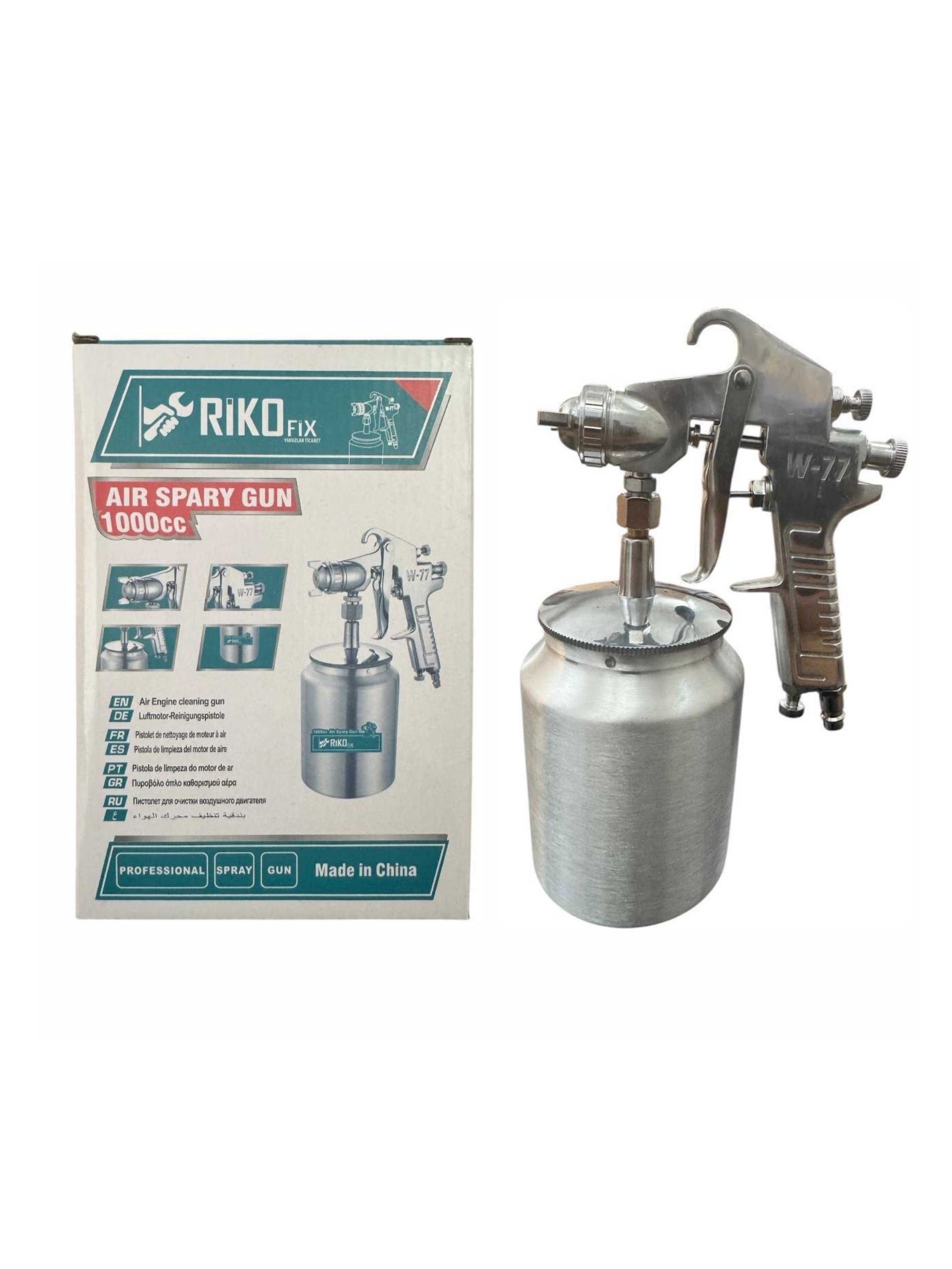 RİKOFİX W-77 Alttan Depolu Boya Tabancası - 1000 cc