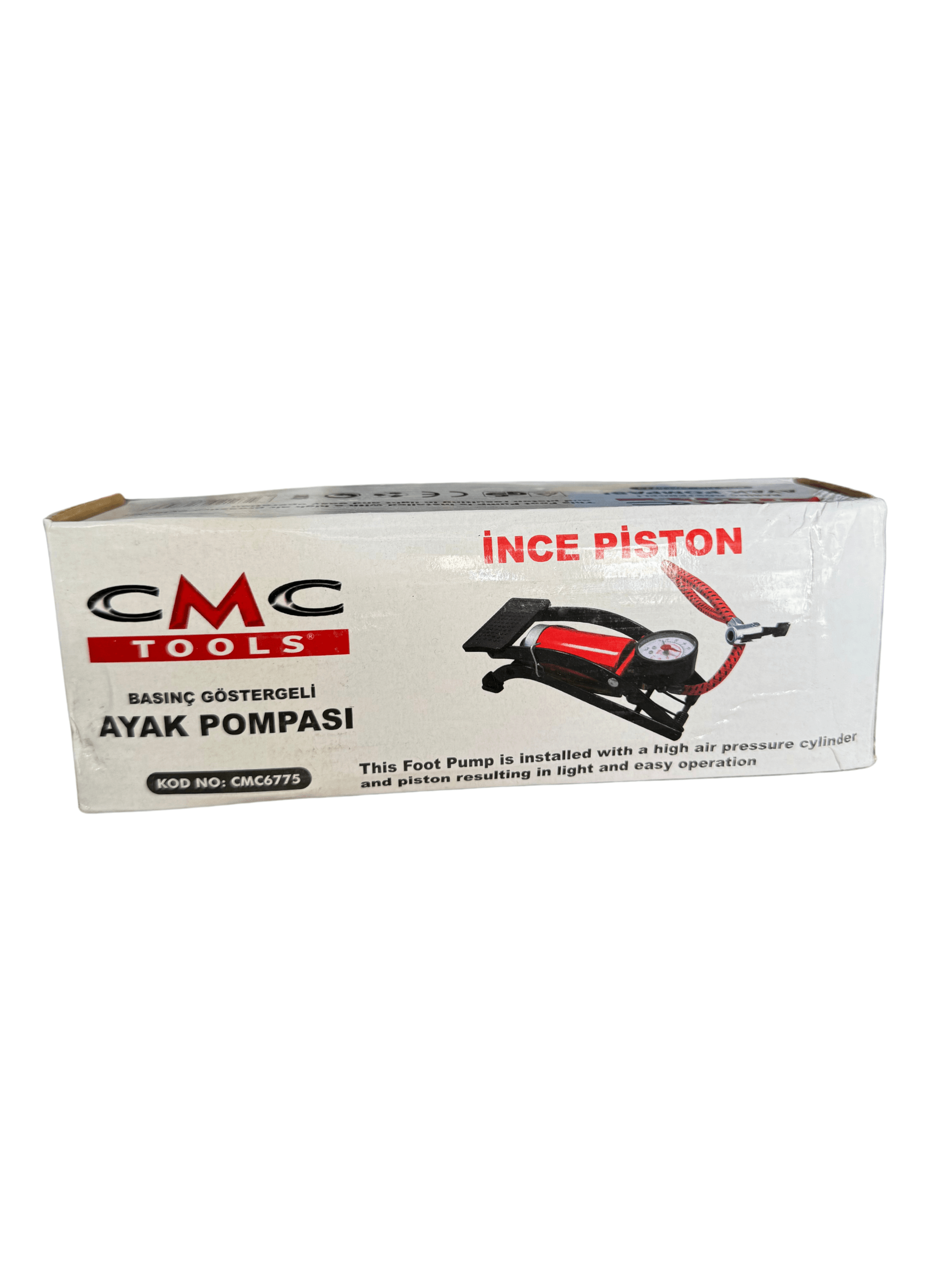 Cmc Basınç Göstergeli Ayak Pompası Ince Piston
