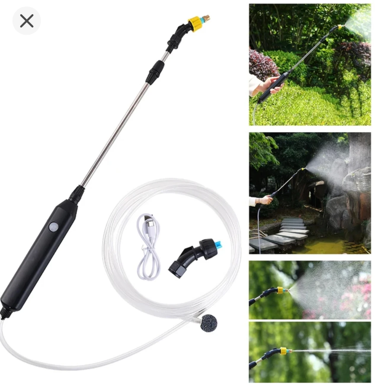 Bahçecilik El Tipi Bahçe Püskürtücü Tabanca Sulama Sprey Şişesi Eki