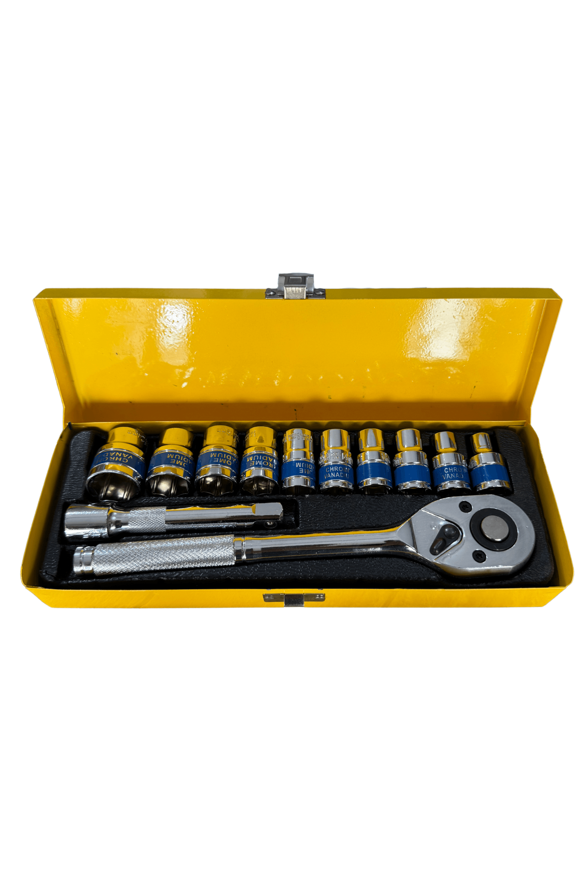 12 Parça Profesyonel Lokma Takımı - CR-V Malzeme, 1/2" 