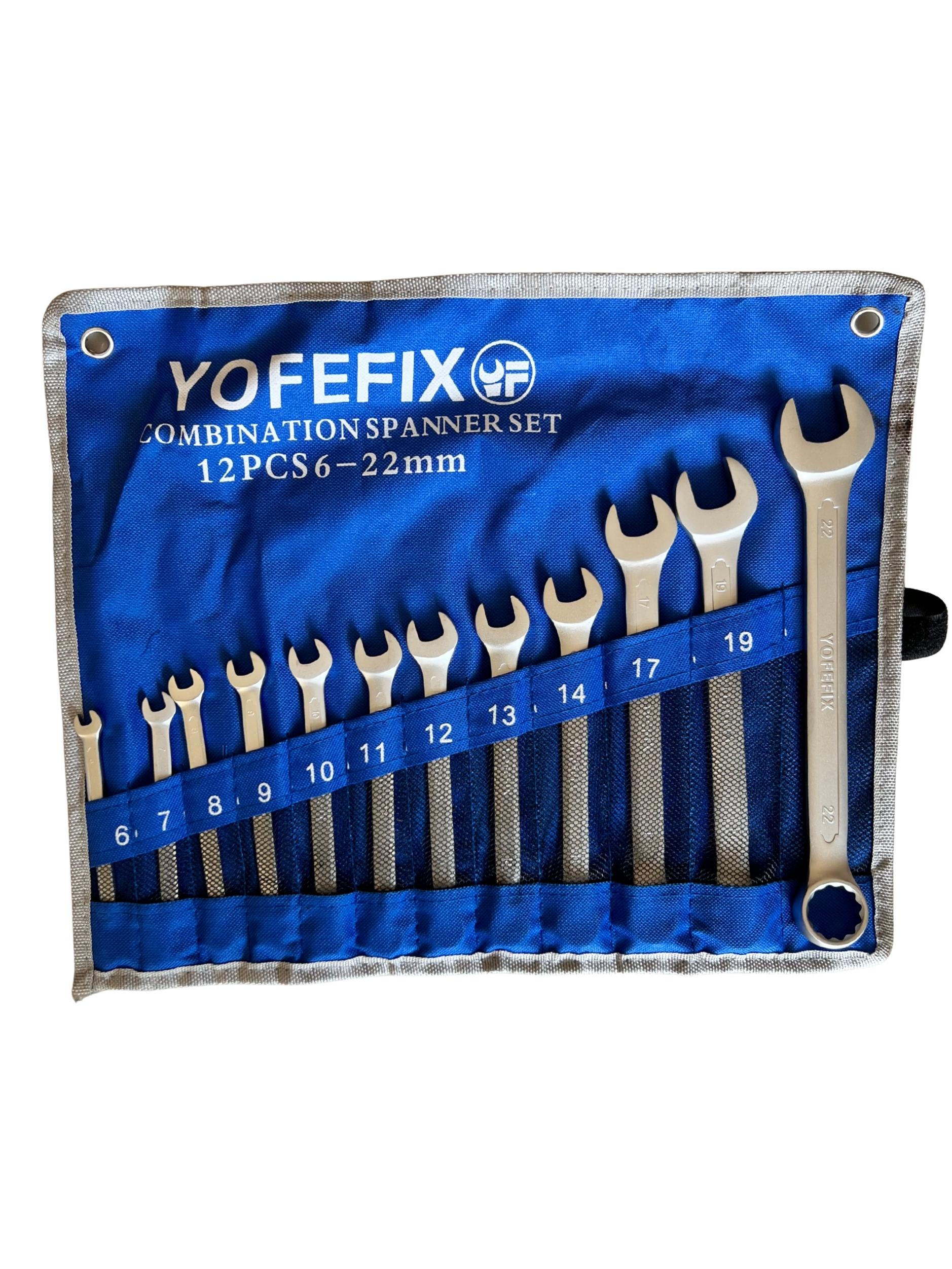 Yofefix 12 Parça Kombine Anahtar Seti