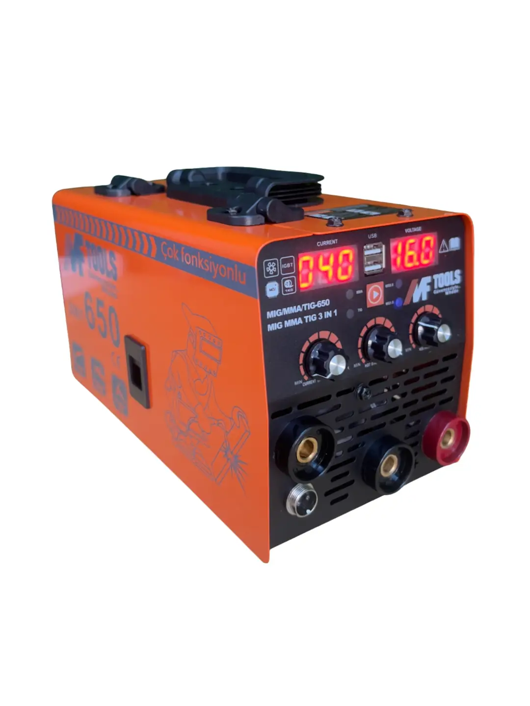 Mf Tools 650 Amper 3 Fonksiyonlu Kaynak Makinesi