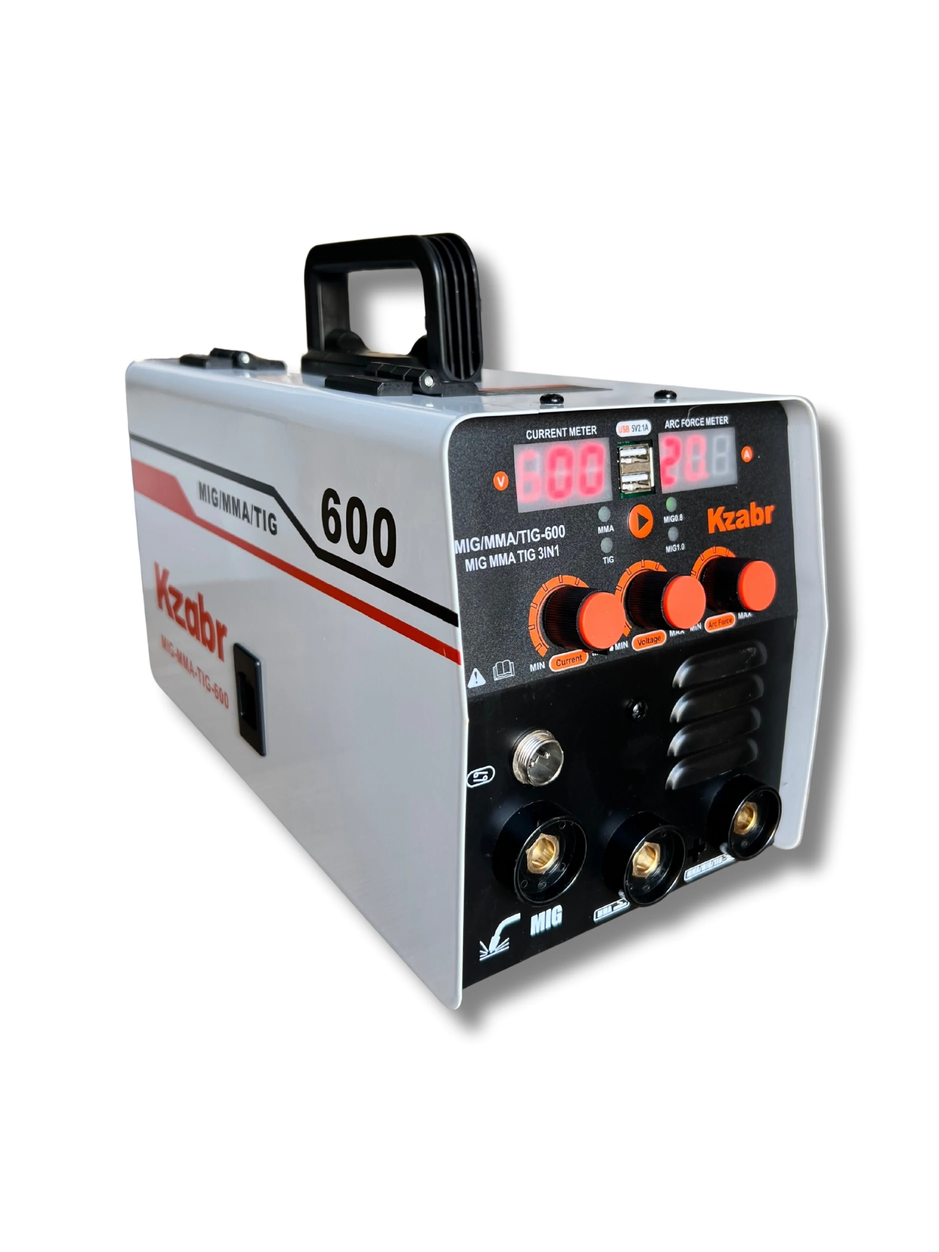 Kzabr Yeni Nesil 600 Gazsız Gazaltı (MIG) + MMA + TIG İnverter Kaynak Makinesi 