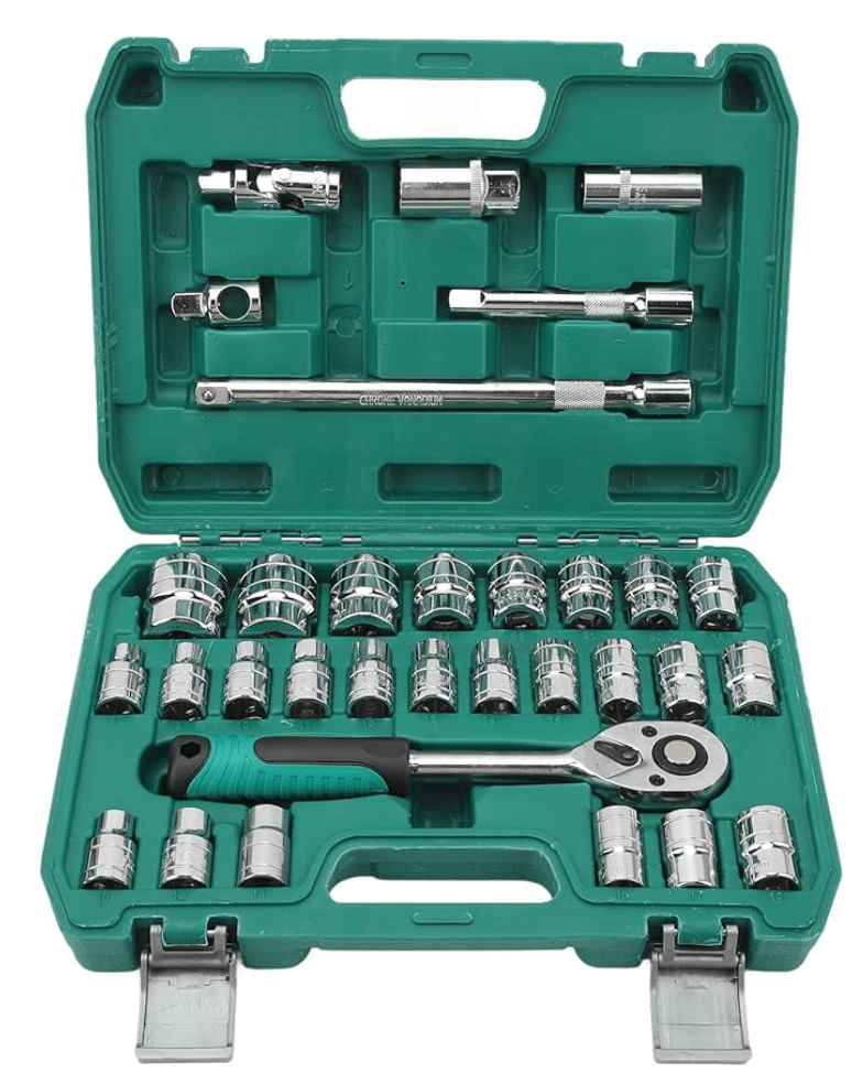 32 Parça 1/2" (Yarım İnç) Ağır Hizmet Profesyonel Lokma Takımı