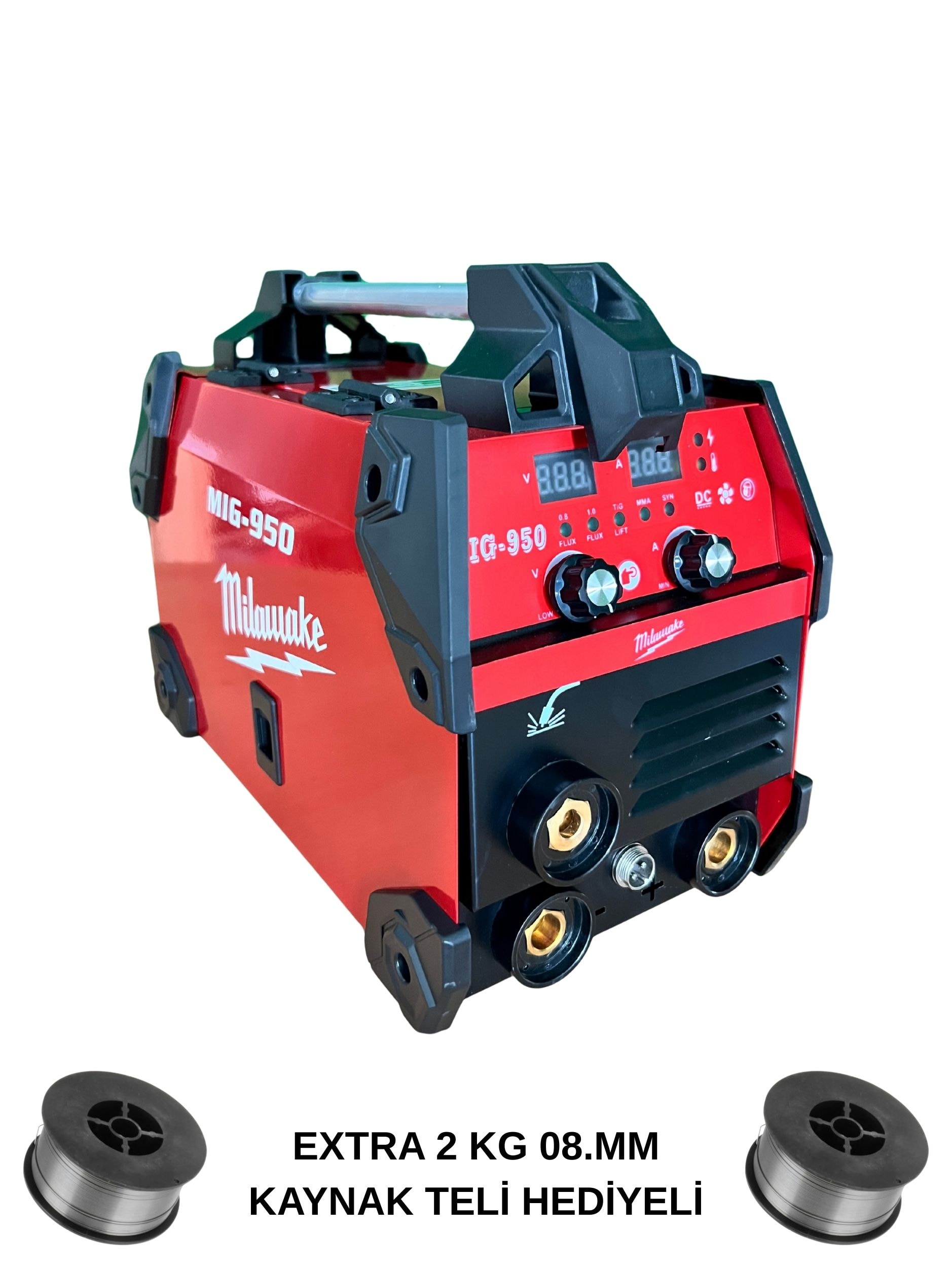Milwaukee MIG-950 350 Amper Gazsız Gazaltı ve Elektrot Kaynak Makinesi