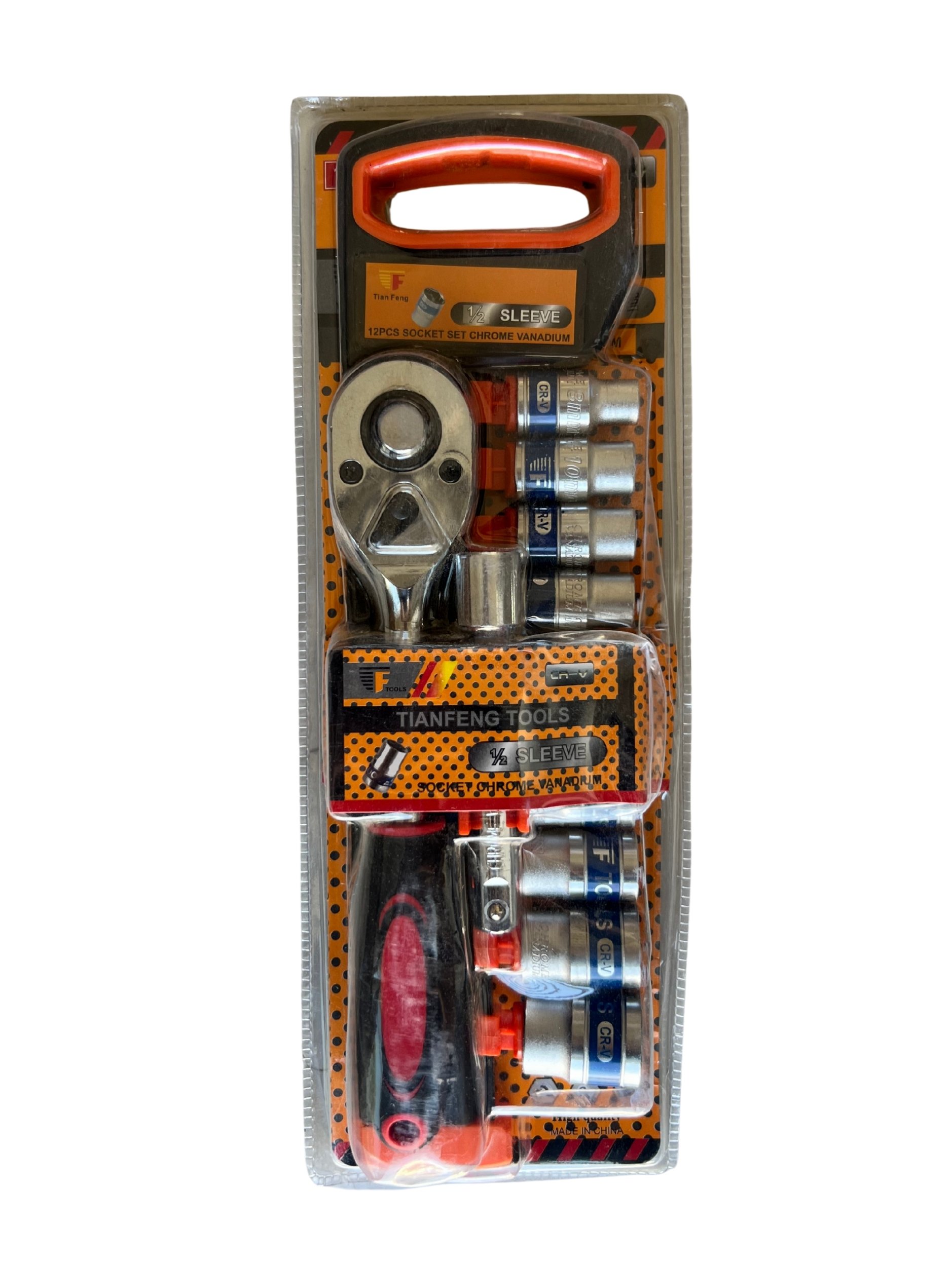 TIANFENG TOOLS 12 Parça 1/2" Lokma Takımı