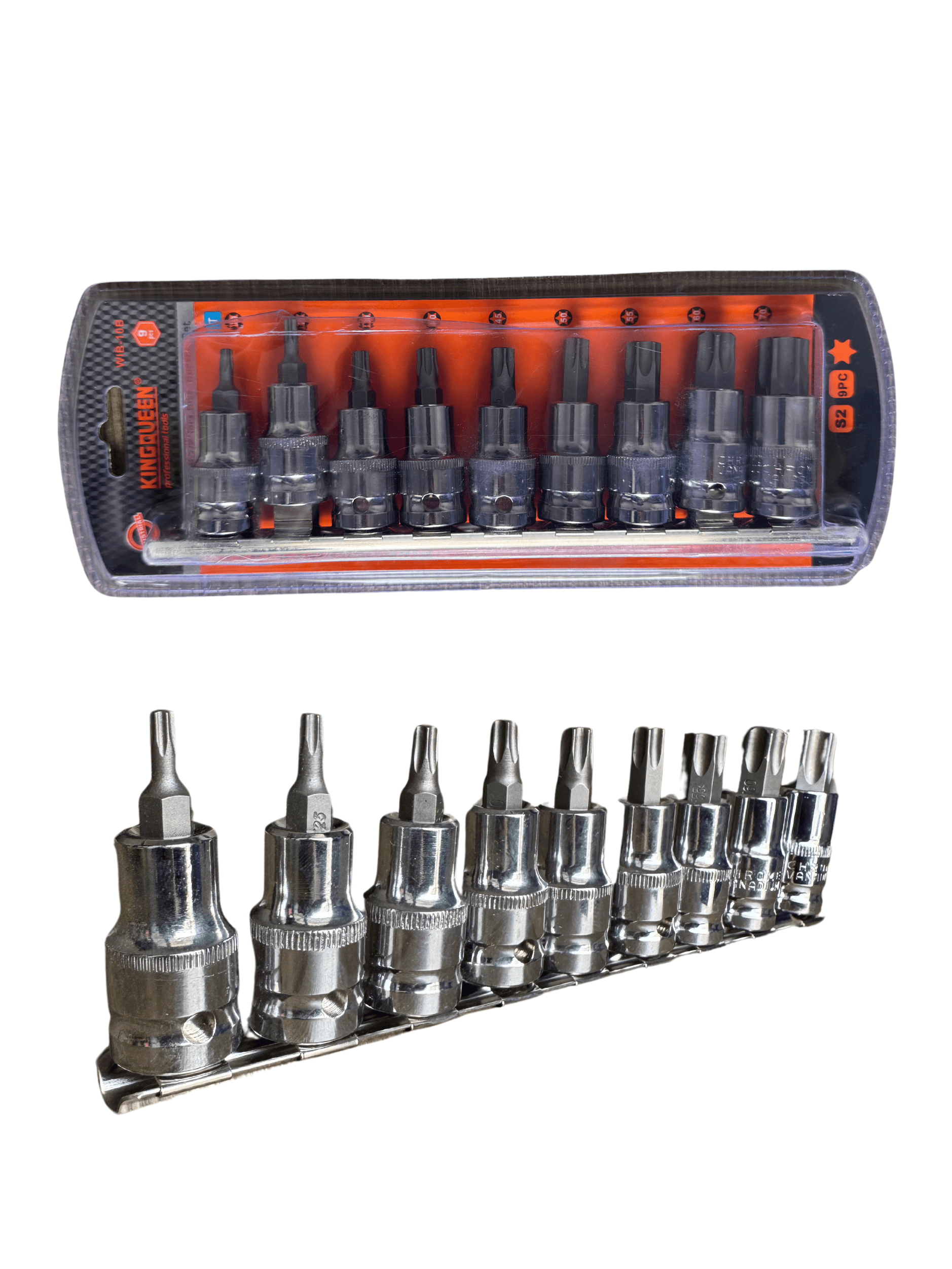 9 Parçalı 1/2" Tork (Torx) Bit Seti7