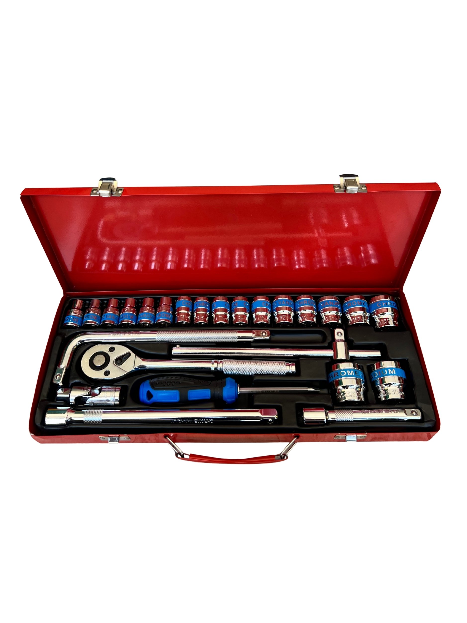 25 Parça 1/2" Lokma Takımı - Chrome Vanadium