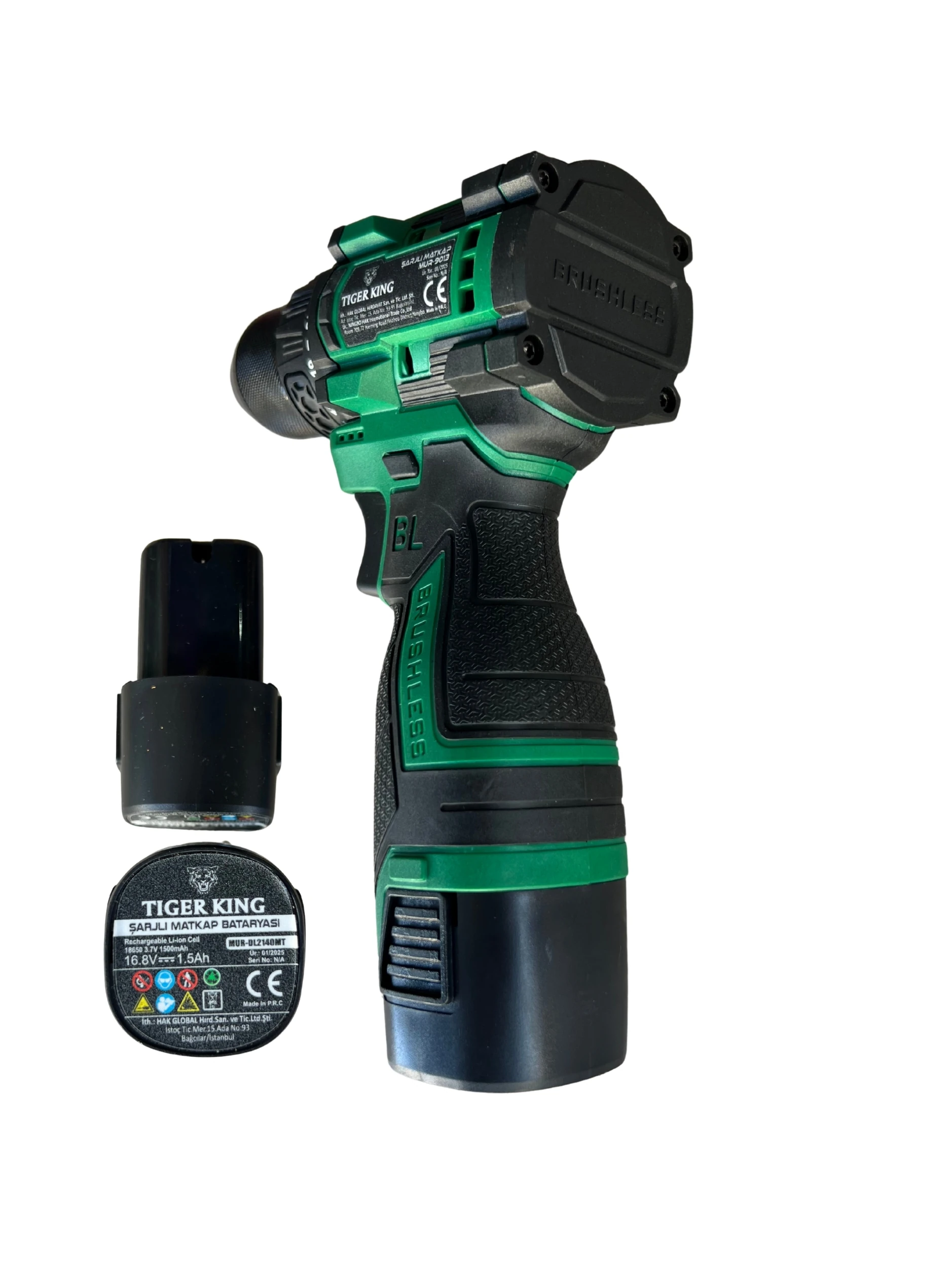 TIGER KING 16.8V Kömürsüz Şarjlı Matkap Seti 