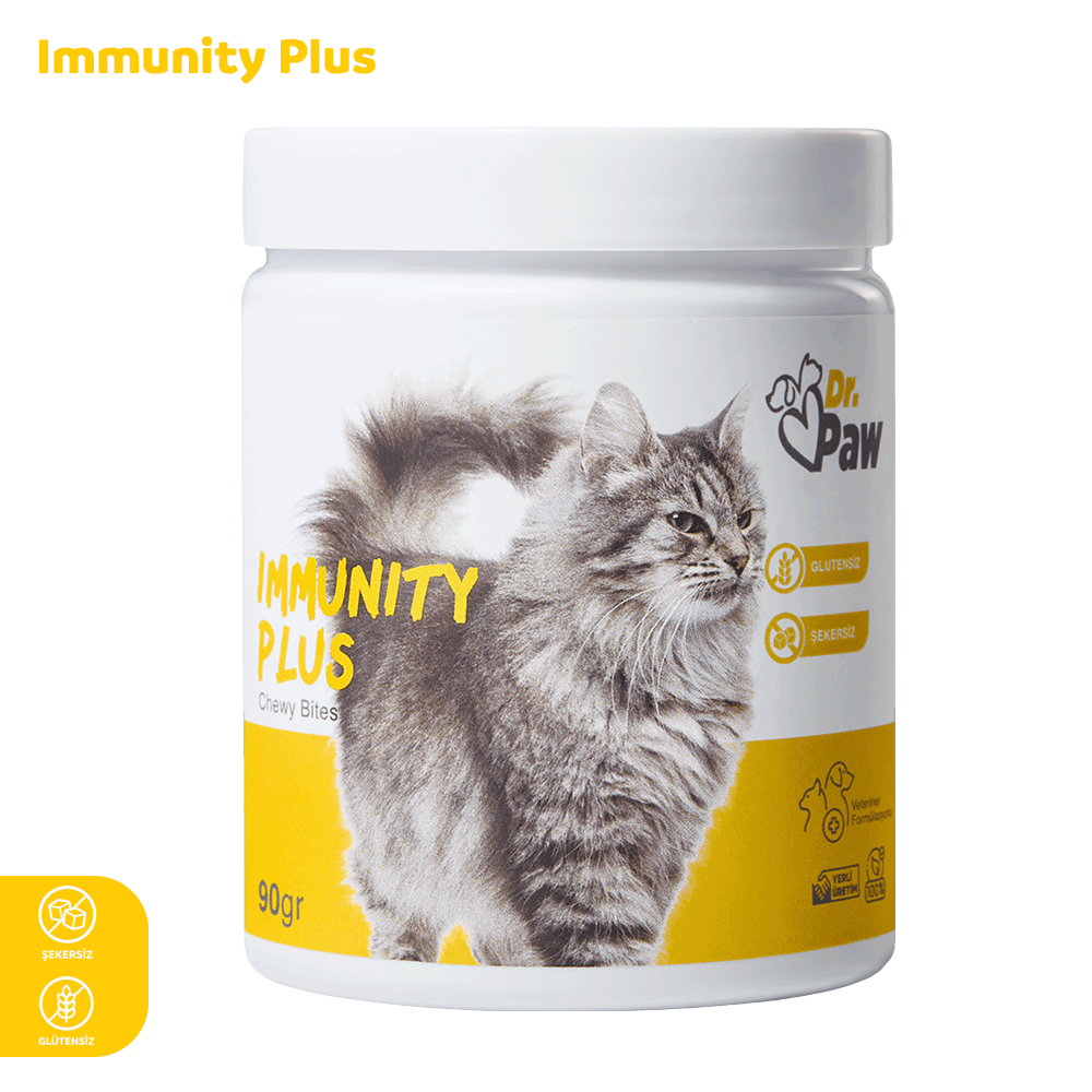 Immunity Plus: Kediler İçin Bağışıklık Sistemi Destekleyici Çiğnenebilir Tablet (90 gr)