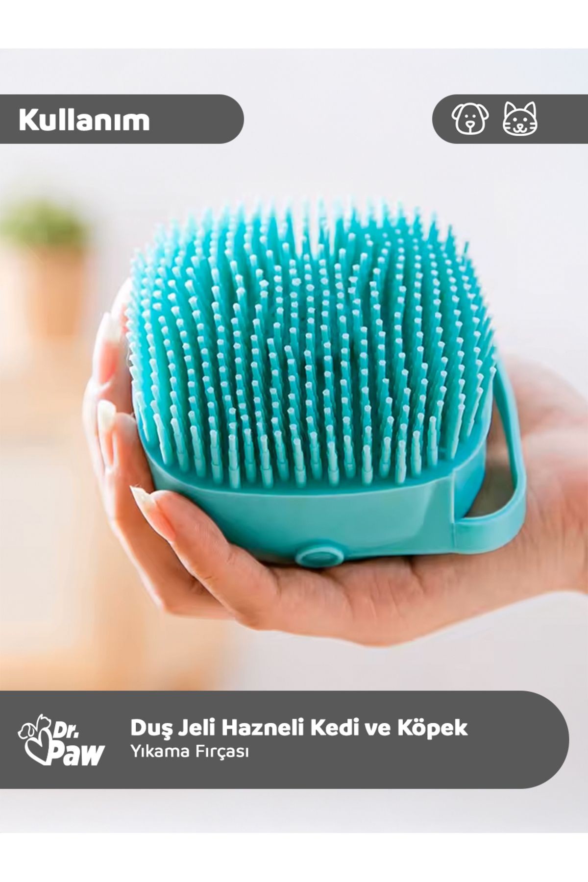 Duş Jeli Hazneli Banyo ve Masaj Fırçası