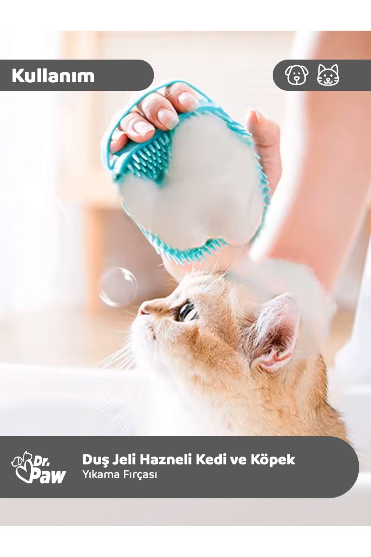 Duş Jeli Hazneli Banyo ve Masaj Fırçası