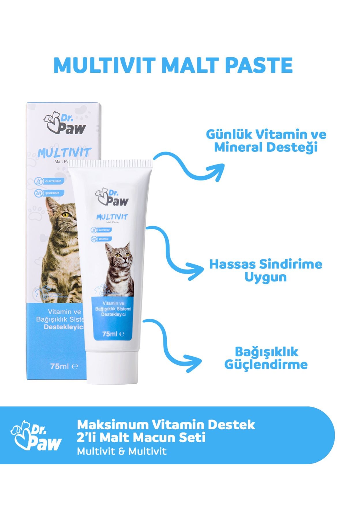 Maksimum Vitamin Destek 2’li Malt Macun Seti (Multivit & Multivit)