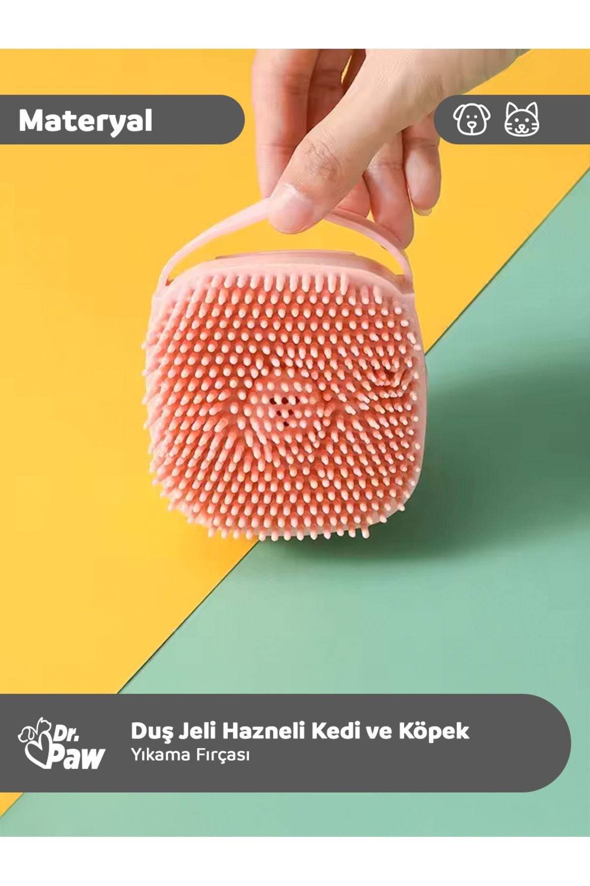 Duş Jeli Hazneli Banyo ve Masaj Fırçası