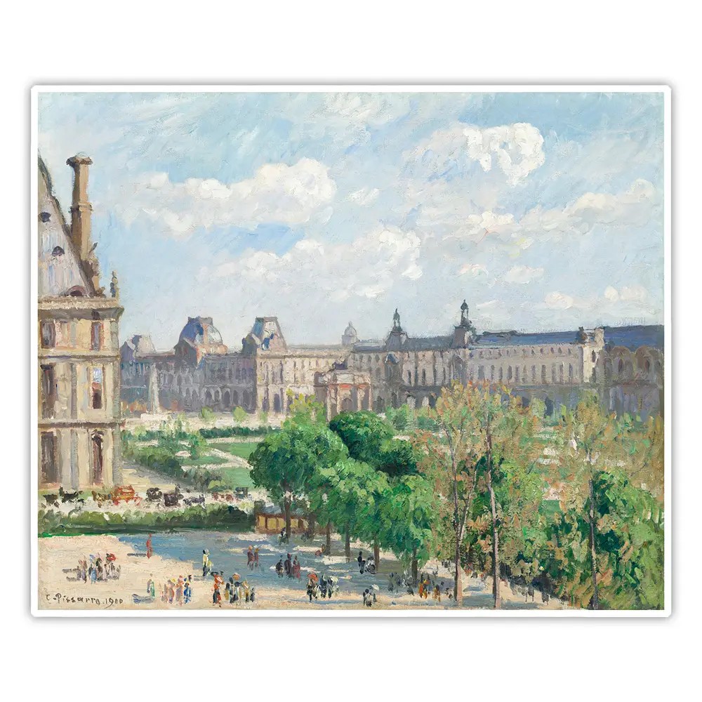 Carrousel Meydanı, Paris - Camille Pissarro Poster