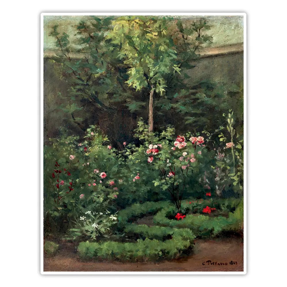 Bir Gül Bahçesi - Camille Pissarro Poster