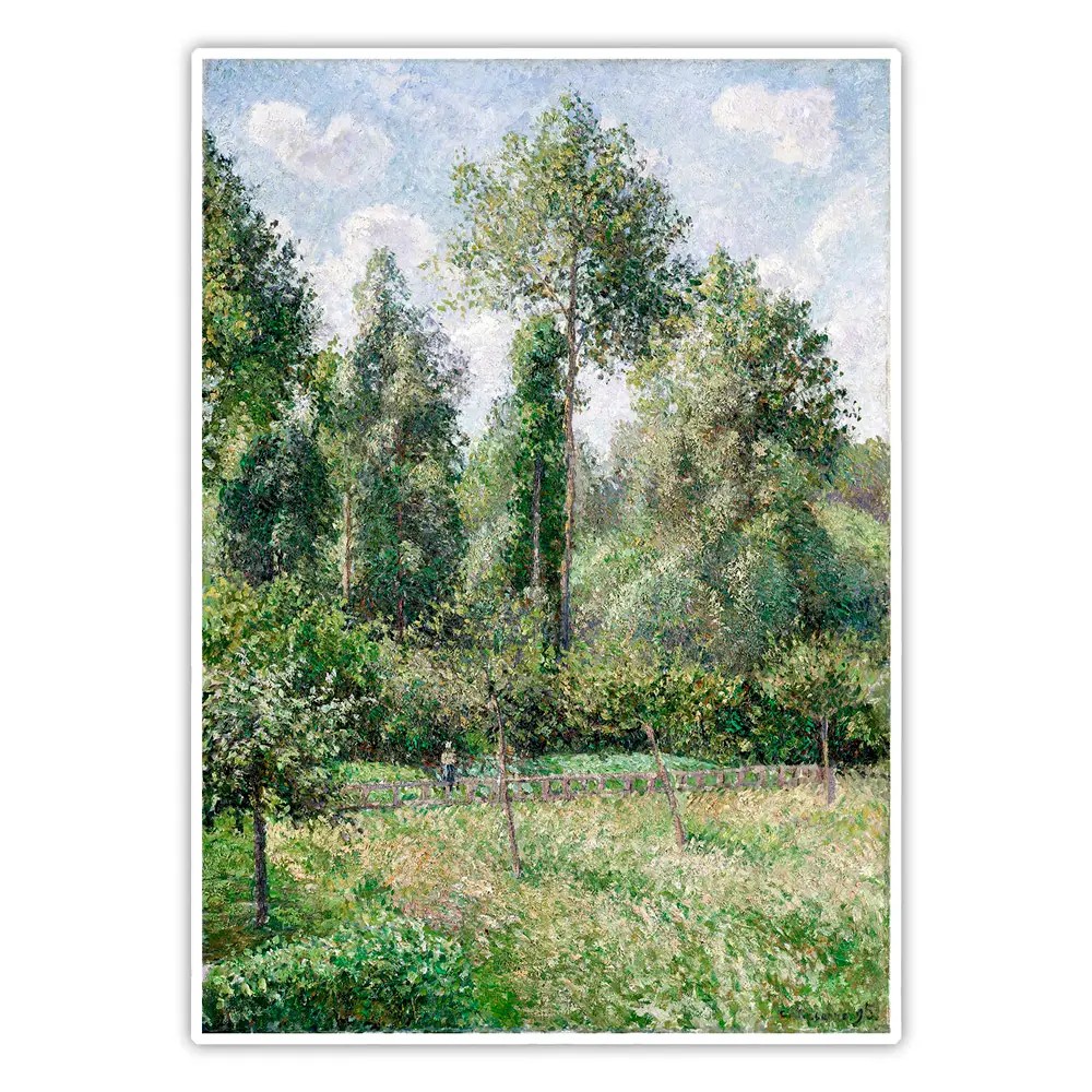 Eragny'deki Kavaklar - Camille Pissarro Poster