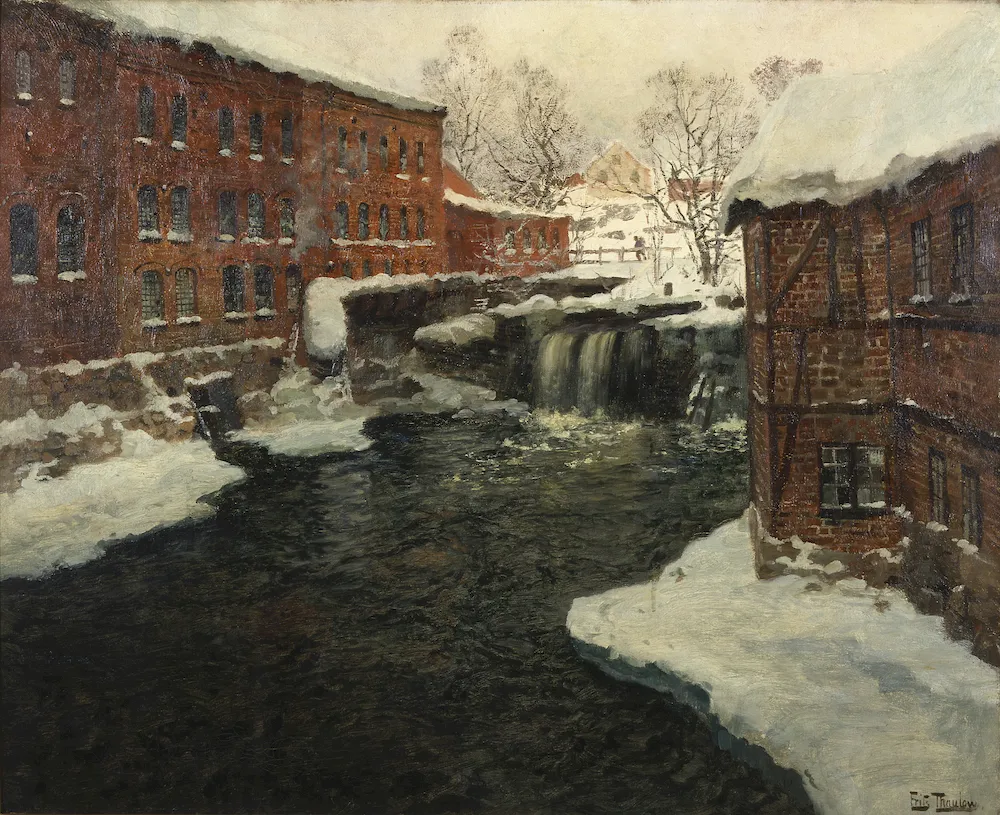 Değirmen Sahnesi - Claude Monet Poster