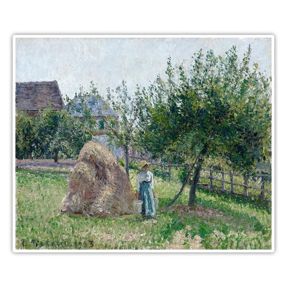 Eragny'deki Elma Ağaçları, Güneşli Sabah - Camille Pissarro Poster