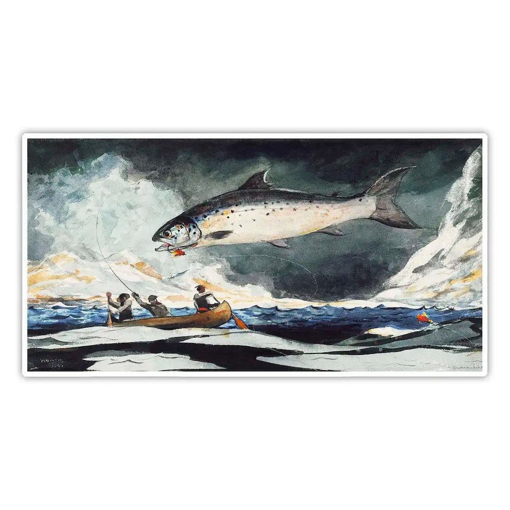 Saguenay Nehri, İyi Bir Avlak Yeri - Winslow Homer Poster