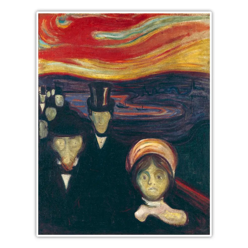 Kaygı - Edvard Munch Poster
