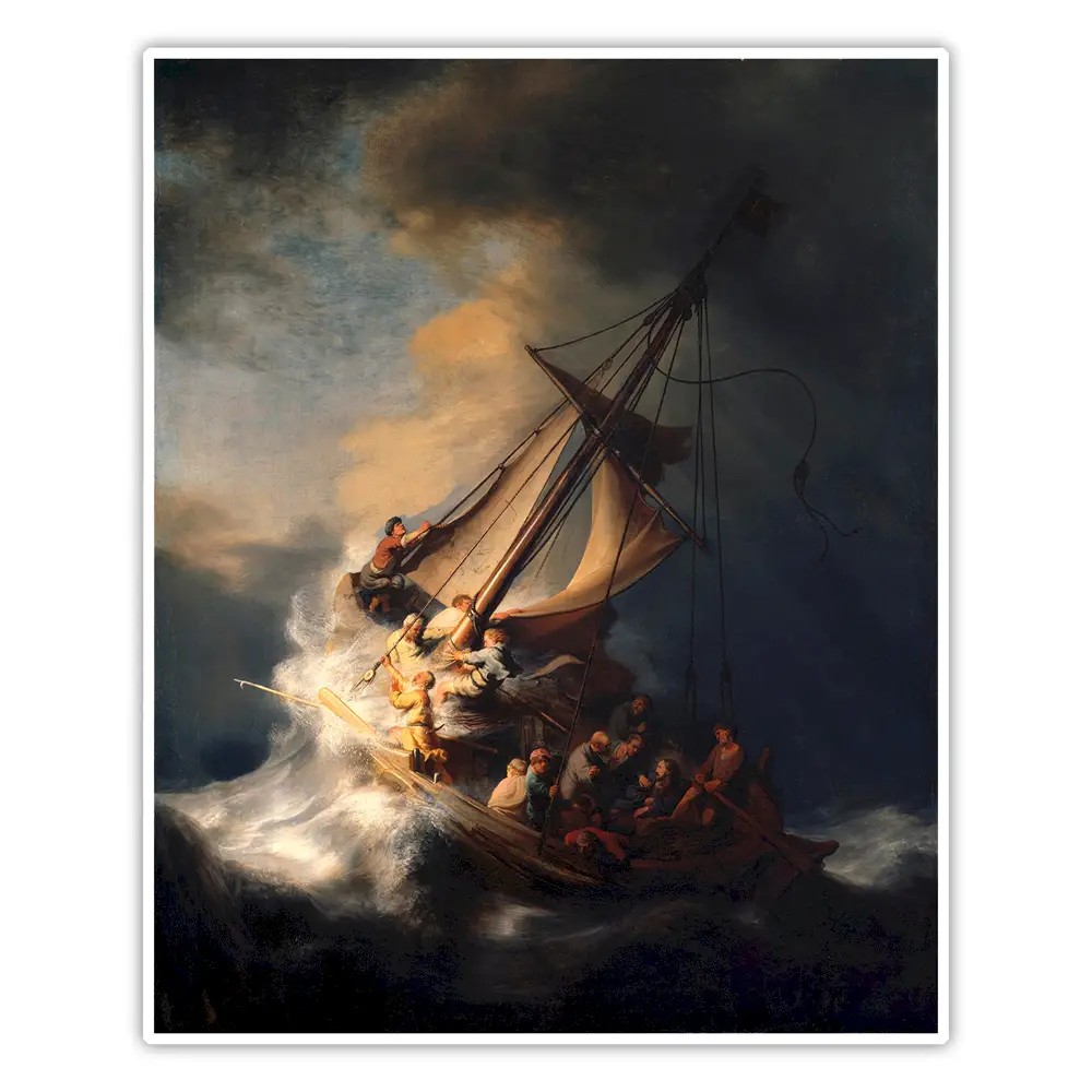 Celile Denizi’nde Fırtına - Rembrandt van Rijn Poster