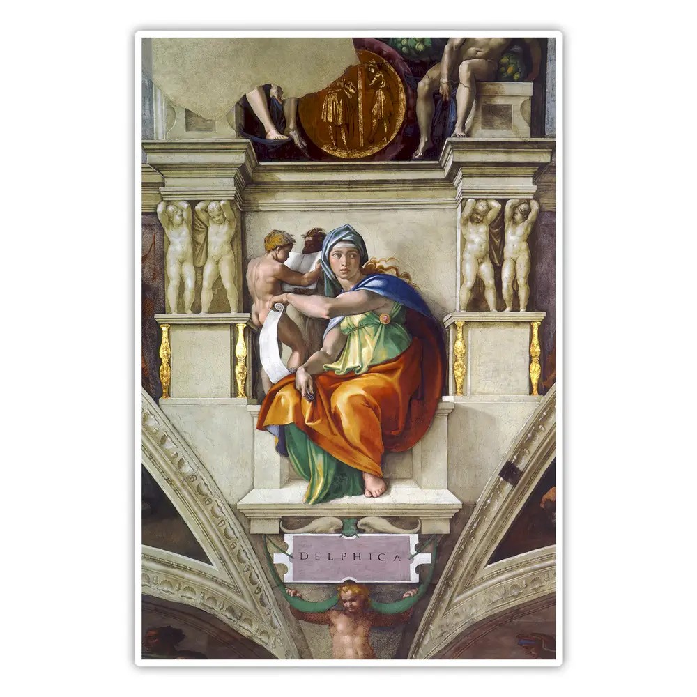 Delfi Sibyllası - Michelangelo Buonarroti Poster