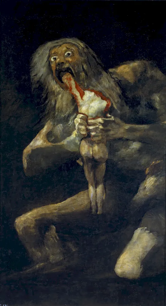 Çocuklarını Yiyen Satürn - Francisco de Goya Poster