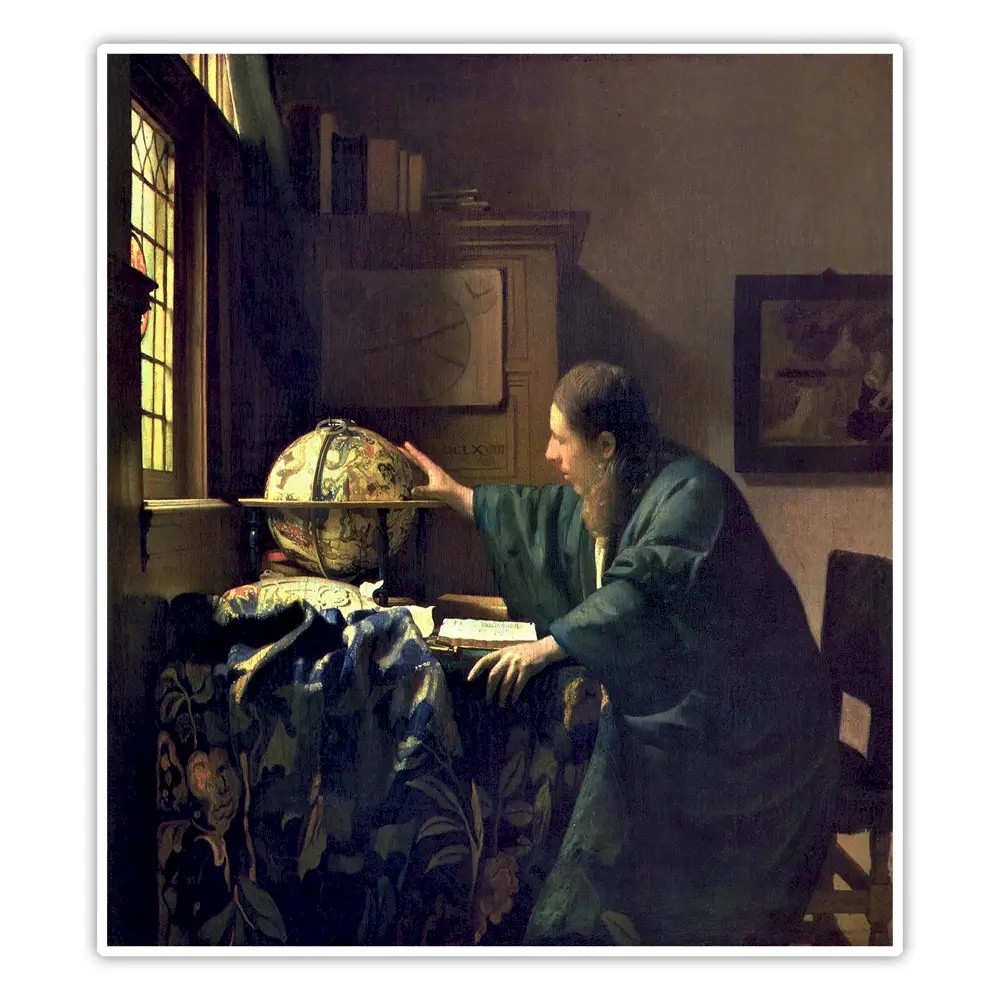 Astronom - Johannes Vermeer Poster