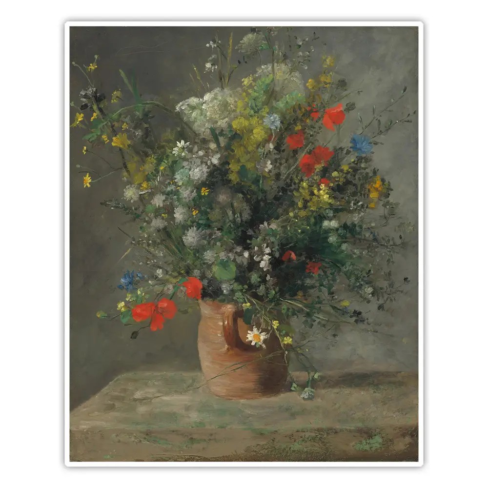 Vazoda Çiçekler - Pierre-Auguste Renoir Poster