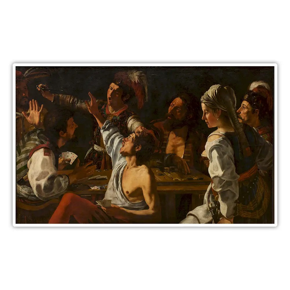 Kağıt Oyuncuları / Kavga Sahnesi / Hilekârlar - Caravaggio Poster