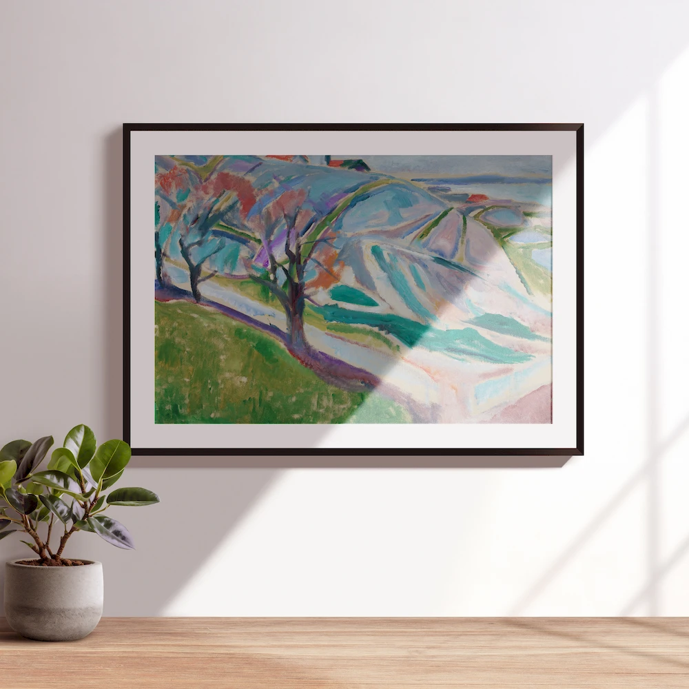 Kragerø'dan Manzara - Edvard Munch Poster