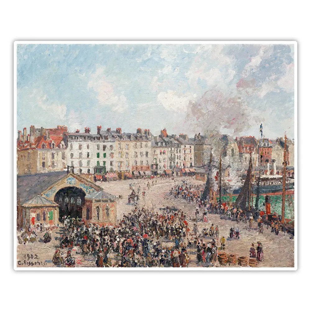 Balık Pazarı - Camille Pissarro Poster
