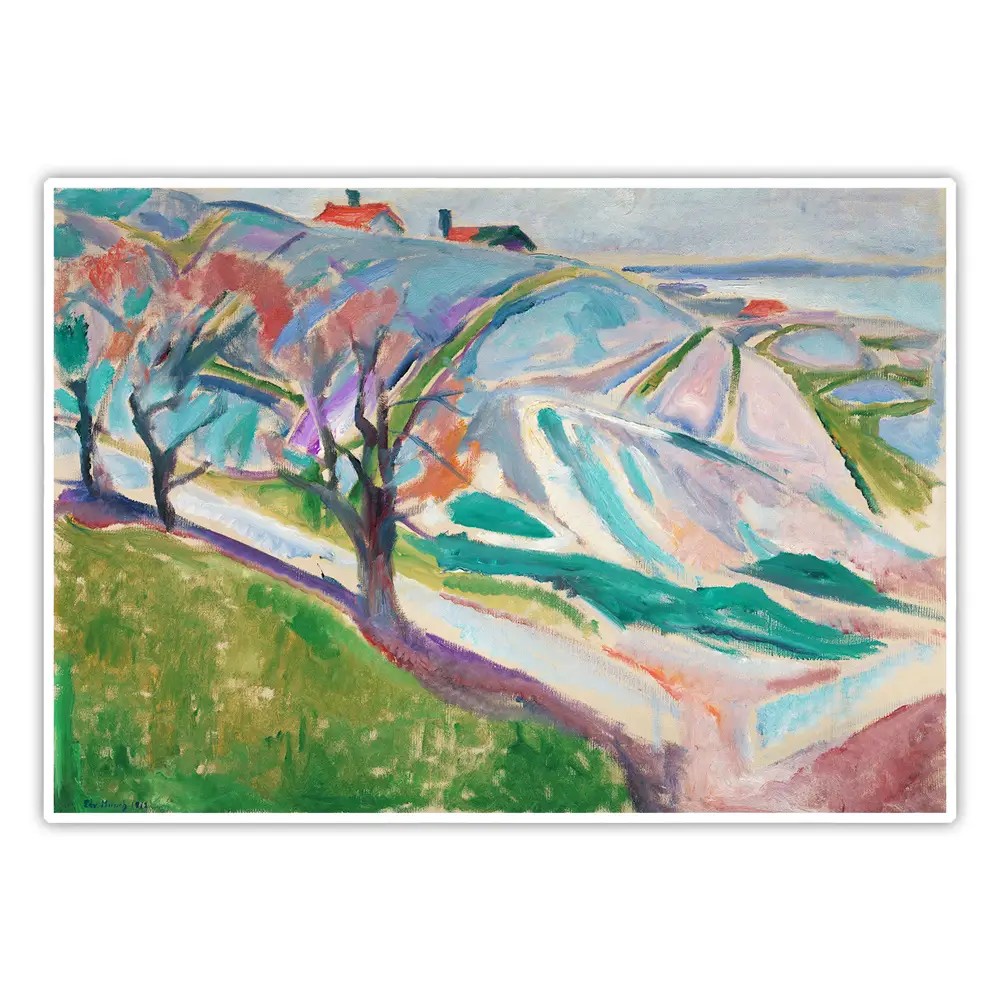 Kragerø'dan Manzara - Edvard Munch Poster