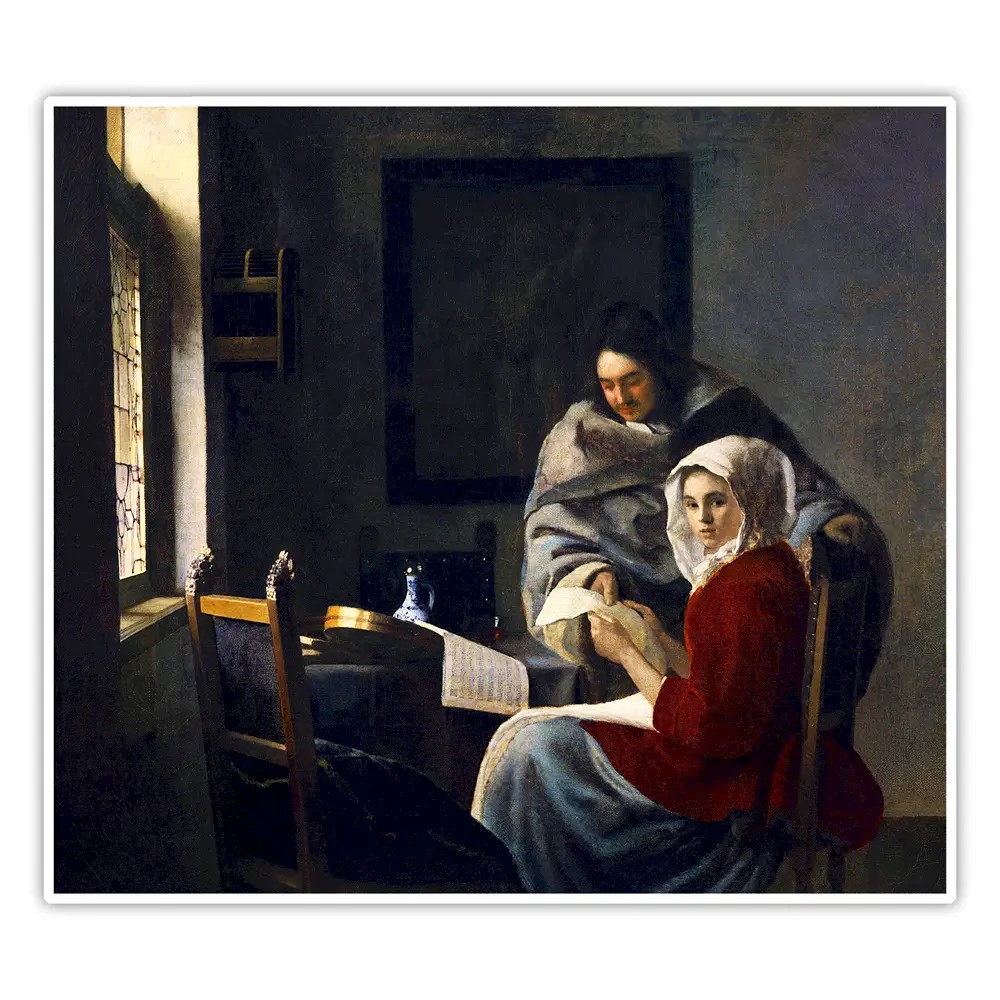 Müziği Kesintiye Uğrayan Kız - Johannes Vermeer Poster