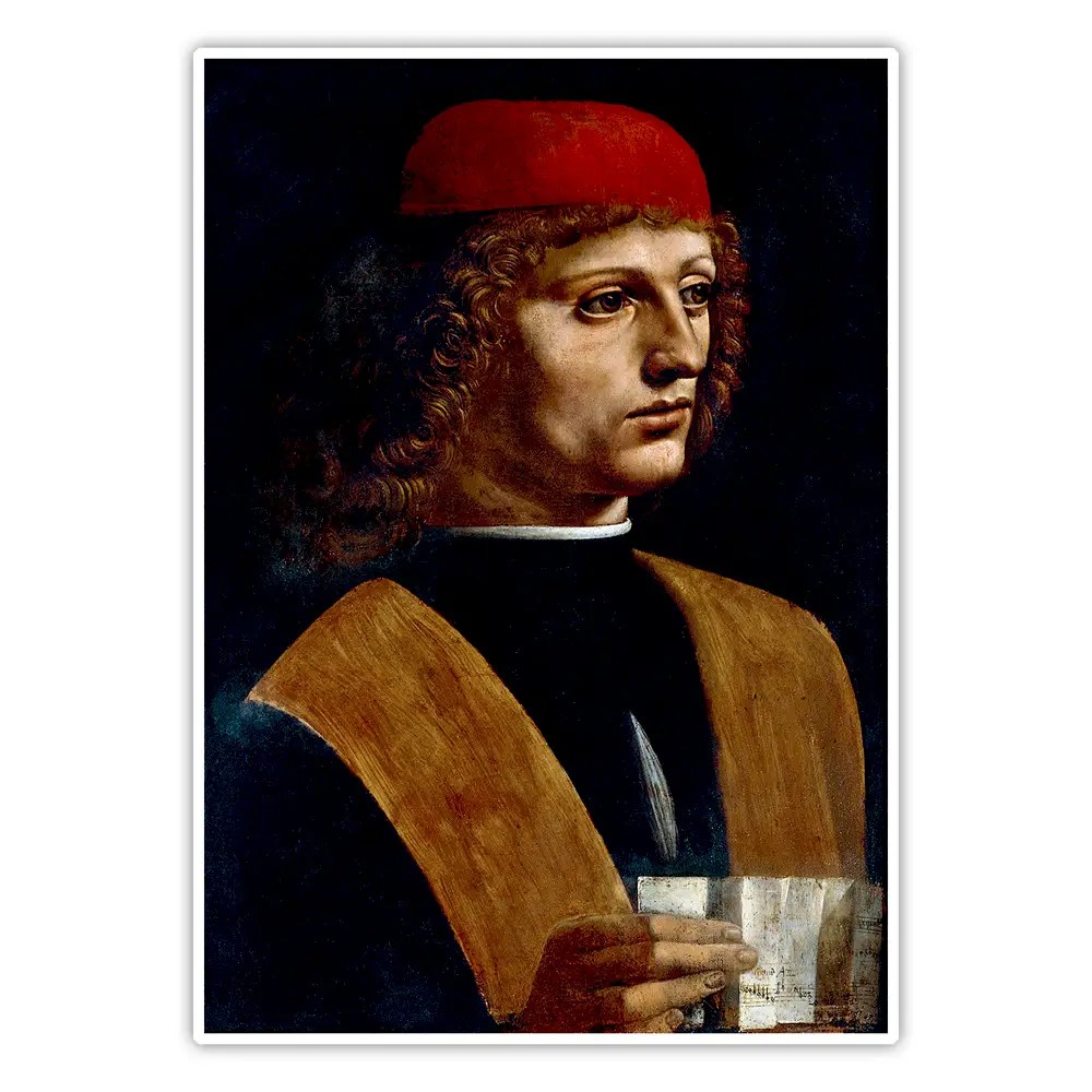 Bir Müzisyenin Portresi - Leonardo da Vinci Poster
