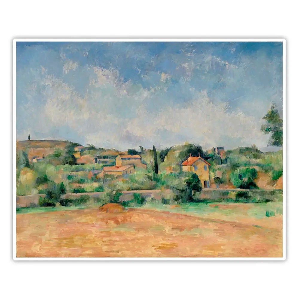 Bellevue Ovası - Paul Cézanne Poster