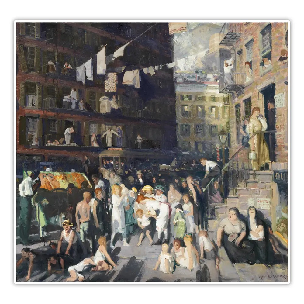 Yamaç Sakinleri - George Bellows Poster