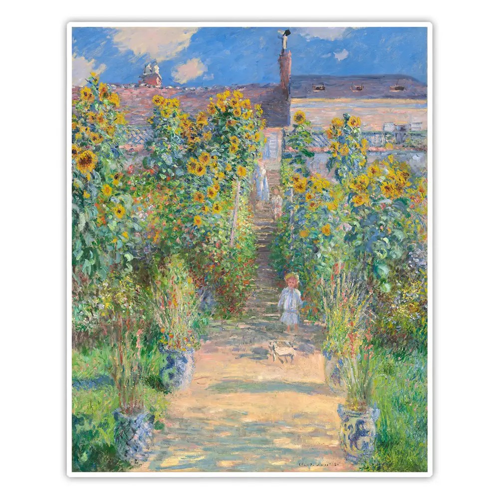 Vétheuil'de Monet’nin Bahçesi - Claude Monet Poster