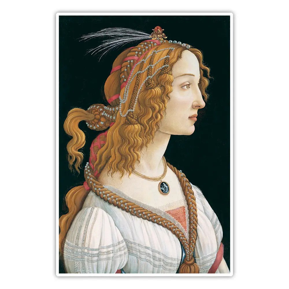 Genç Bir Kadının Portresi - Sandro Botticelli Poster