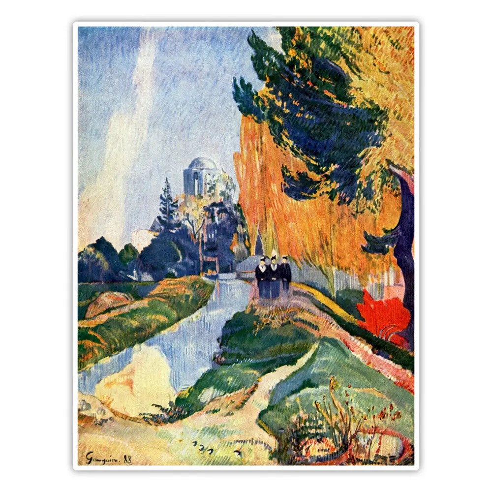 Alyscamps Mezarlığı - Paul Gauguin Poster